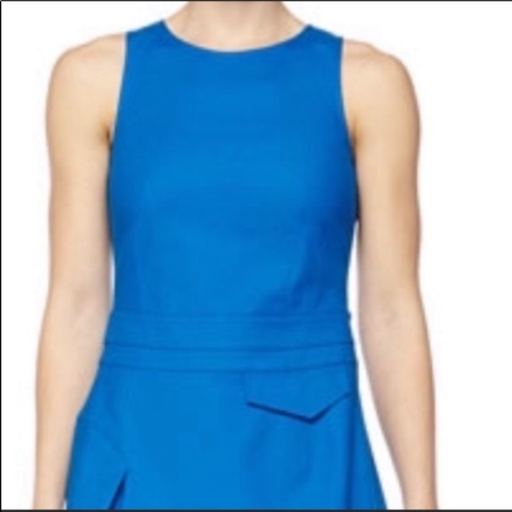 - Derek lam blue size 6 petite dress size small petite - Picture 4 of 6